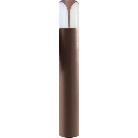 Lampioncino classico esterno gea led stele ges2012 e27 led ip44 h80 marrone alluminio lampada terra giardino