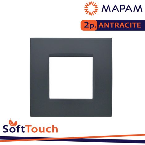 PLACCA SOFT-TOUCH ART-T1 2P 8002ST-6 ANTRACITE (1/3)