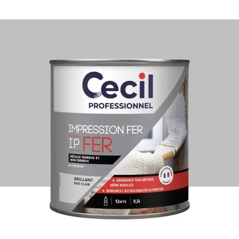 Impression Fer Cécil Professionnel IP FER Gris Clair Brillant 0,5 L (1/2)