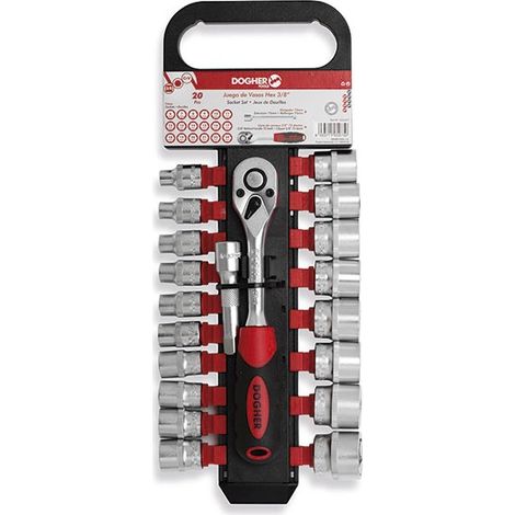 Jeu de 20 douilles hexagonales 3/8  DOGHER 516-071