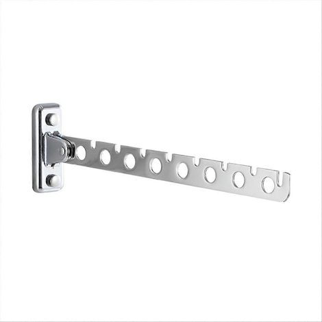 Cintre mural, étendoir à linge pliable, cintre suspendu robuste, étendoir à linge pour buanderie (8 trous) (1/5)
