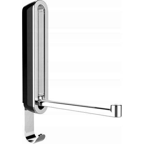 Wenko Gancho Plegable Negro Diseño Compacto y Resistente