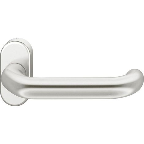 FSB Rahmentürdrücker 06 1146 Hochhaltefeder B ovale Rosette Aluminium silber (1/3)