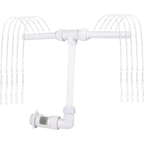 Fontaine De Piscine Enterrée  d'eau pour Piscine de Patio  Pulvérisateur d'Irrigation à Double Buse pour et Bassin à Poissons, Idéal pour Déco Extérieure et Jardin Familial en