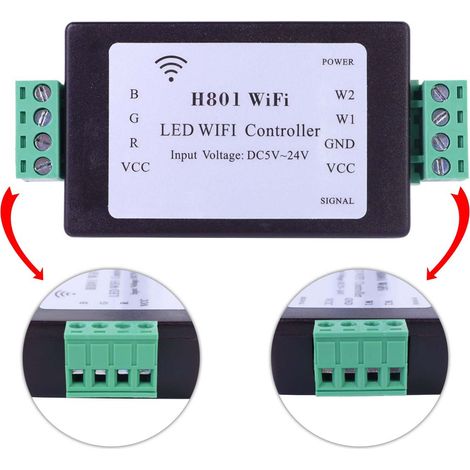 H801 WiFi Controller, LED Controller, RGB Controller, RGBW LED Strip Controller
