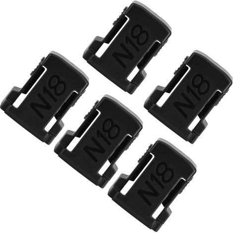 Support de batterie 5 pièces, compatible avec Milwaukee M18 18V (noir) (1/5)