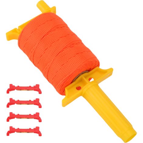 Corde de maçonnerie de 165 mètres avec poignée, outils à 4 niveaux et corde en nylon tressée pour travaux manuels et de jardinage. (1/5)
