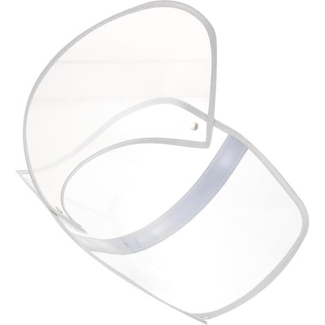 Visière de Pluie Transparente pour Casquette – Bouclier Facial Imperméable Amovible en Plastique, Protection Visage sous Pluie, Poncho (1/5)