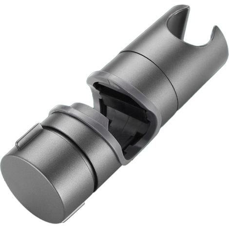 Support de pommeau de douche réglable universel pour rail de douche de 20 à 25 mm de diamètre extérieur, fixation coulissante avec rotation à 360°, pour salle de bain (gris). (1/5)