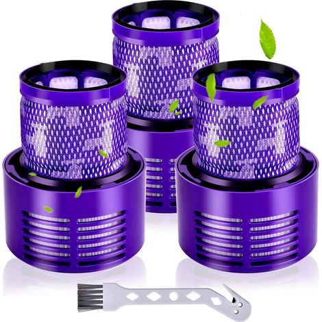 Lot de 3 filtres V10 pour aspirateurs sans fil Dyson V10 Animal, V10 Absolute, V10 Total Clean et V10 Cyclone SV12. Filtres de rechange lavables. (1/5)