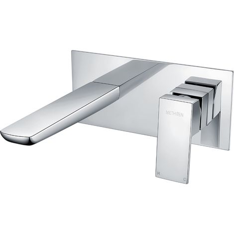 Deva Wai Wall Mounted Basin Mixer Tap - Chrome (1/3)
