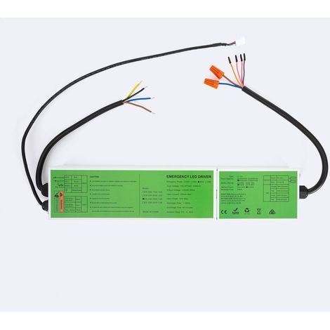 Driver Emergencia para Campana LED 0-10V Salida 120V AC con Batería 180 minutos 30 W