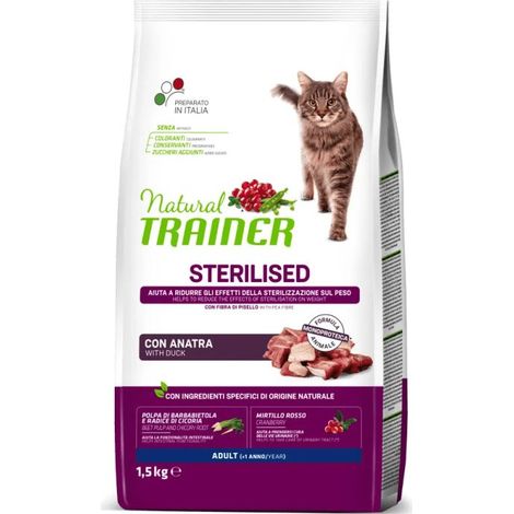 Crocchette Gatto Sterilised Anatra Natural Trainer - size 1