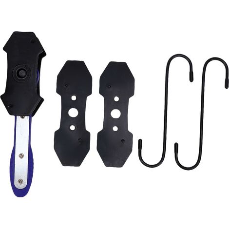 Herramienta de compresión de pinzas de freno, compresor de pistón ajustable a 360°, herramientas de ajuste de frenos para cilindros simples, bicilíndricos y cuádruples, con placas de acero adicionales (1/5)