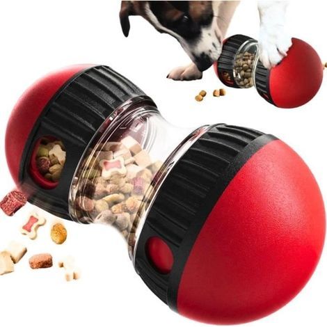 Jouet interactif pour Chien Distributeur de croquettes, Balle Interactive Chien, Jouet Intelligent, Jouet Chien Indestructible (1/4)
