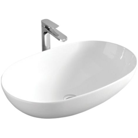 Lavabo La Ciotola appoggio cm. 70x44 senza foro in ceramica (1/5)