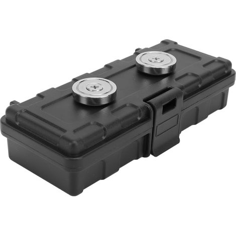 Coffret à clés aimanté transportable caché fermeture auto boîtier de rangement sous voiture sous véhicules pour plein air (1/5)