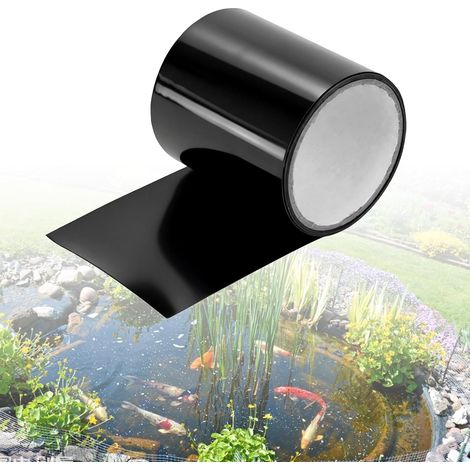 Kit de réparation pour bâche de bassin - 10 x 150 cm - Ruban adhésif imperméable - Convient pour piscines, tentes, bassins  Kit de réparation - Ruban adhésif pour bassin de jardin (1/5)