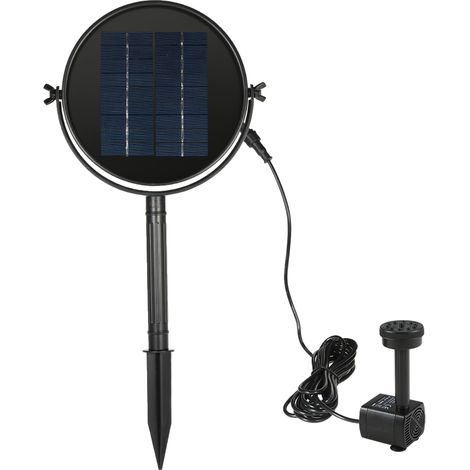 Bürstenloser Tauchpumpen-Bausatz, betrieben mit einem 9V 2W Solarpanel, für Springbrunnen, Vogeltränken oder andere Teiche. Fördermenge: 190 l/h. Förderhöhe: 170 cm. (1/5)