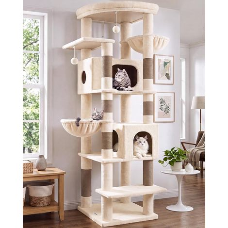 S74 Solide Arbre a Chat 188cm Très Grand Détente pour Grand Chats (1/5)
