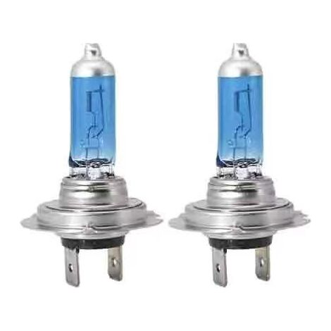 Lampe halogène H7 55W pour voitures, Apparence au xénon, 8500k super blanc, 2 pièces (1/3)