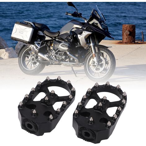 1 Paar vordere Fußrasten für BMW R1200GS LC Adventure Motorrad (längenverstellbar), schwarz (1/5)