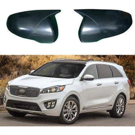 Passend für Kia Sorento (Baujahre 2016–2019): Gehäuse für Rückspiegel – links, glänzend schwarz (Testversion)