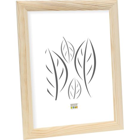 Cadre Bois Couleur Bois Clair Photo 20x30cm S40CH1 (1/5)