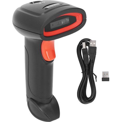1D-Barcode-Scanner, 2,4-GHz-Funkverbindung, schnelles Scannen, hohe Erkennungsfähigkeit, Barcode-Lesegerät mit Signalton