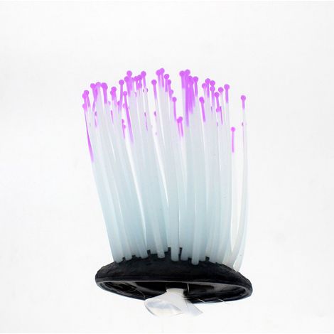 Plantes aquatiques artificielles pour aquarium, anémone en silicone, décoration pour aquarium (1 pièce) (1/4)