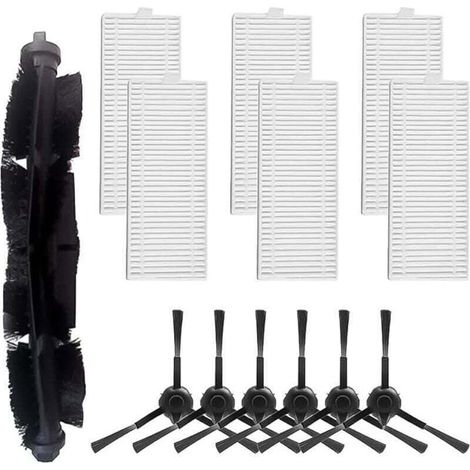 Pack de de 13 brosses latérales principales pour aspirateur robot pour Tapo RV10 RV30, XU, 1 brosse à rouleau principale, 6 filtres, 6 bro - KZQ (1/4)