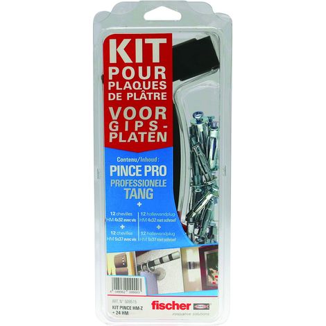 Kit Pince + 24 chevilles métalliques pour corps creux HM (1/4)