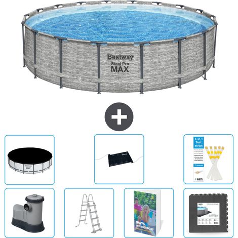 Bestway Steel Pro MAX Rund - 549x122 cm - 8-teilig S543