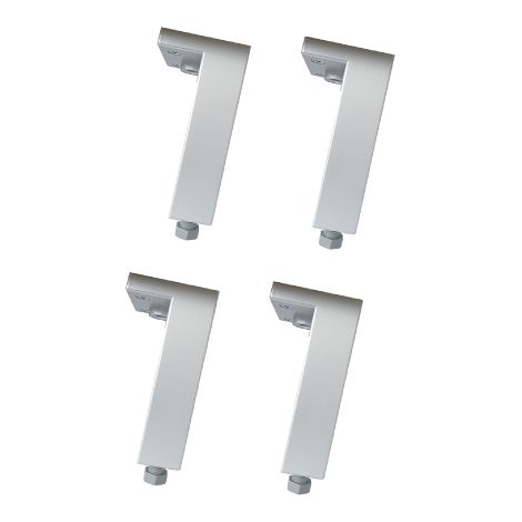 Piedini regolabili anodizzati per legno 4 pz piedini di ricambio per lavatoio pilozzi e mobili multiuso