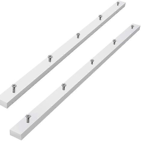 Glissière de coupe transversale en 2 parties compatible avec les scies à table, les rails de guidage d'onglet, les barres d'onglet UHMW avec trous pré-percés et vis sont des rails en forme de U EM. (1/5)