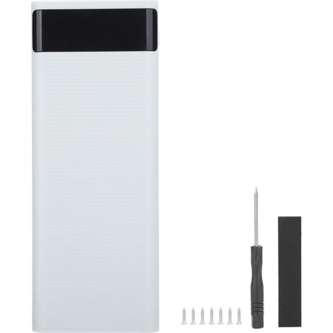 Boîtier de Batterie DIY 8x18650 avec Charge Rapide - Coque de Power Bank USB - Boîtier de Charge Blanc (1/5)