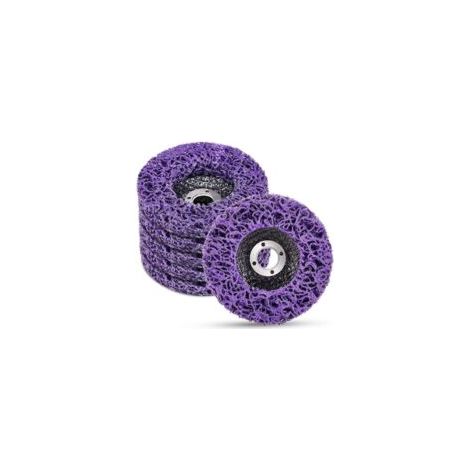 Discos de limpieza para amoladoras - Para tratamiento de superficies o eliminación de pintura - 125 x 22 mm - Paquete de 5 - Crezuo