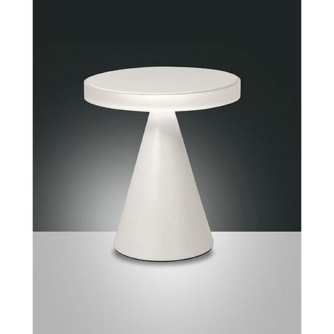 Lampe De Table Led Neutre 12 W 1260 Lm 3000 K, Structure En Métal Et Méthacrylate, Blanc, Ip20 - Éclairage Intérieur Élégant Et Moderne