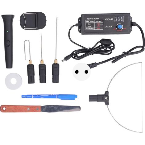Machine de Découpe de Mousse Électrique 4 en 1 avec Contrôle de Tension, Kit de Coupe de Panneau de Mousse à Fil Chaud, Ensemble de Coupe-Polystyrène 27W, AC 100 à 240V (1/5)