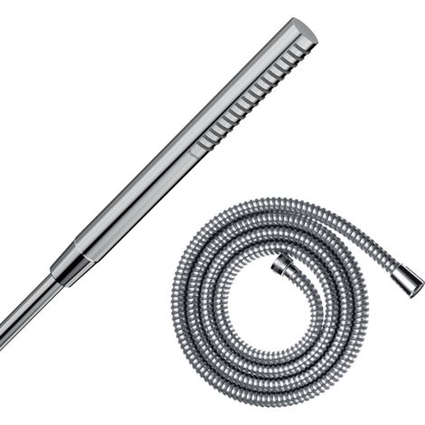 Pommeau de douche HANSGROHE Pulsify S 100 EcoSmart chromé + flexible de douche 1,60 m HANSGROHE Metaflex chromé