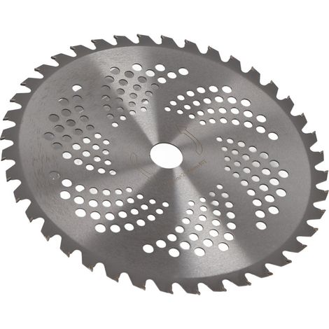 Beyamis Lame de scie pour débroussailleuse, tondeuse à gazon, coupe-bordures, disque de coupe 40 dents, 255 x 25,4 mm (1/5)