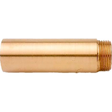 Polierte Wasserhahnverlängerung 1/2" x 10 cm Messing