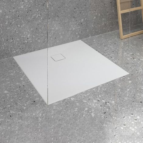 Ideal Standard Lastani Duschwanne 90 x 90 cm aus Sanitär-Acryl mit Polymer-Mineralgusskern (StoneTech™), Antirutsch-Oberfläche, bodenebener Einbau (1/5)