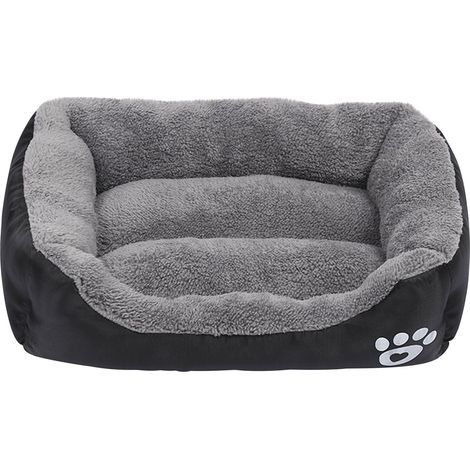 Lit Pour Animal De Compagnie - Lit Chaud Hiver Avec Bords Relevés Et Rembourrage PP - Pour Chien Et Chat - Disponible En S/M/L (1/3)