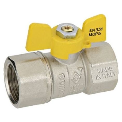 VALVOLA A SFERA GAS FF CON FARFALLA MOD. DAKOTA 1/2&quot