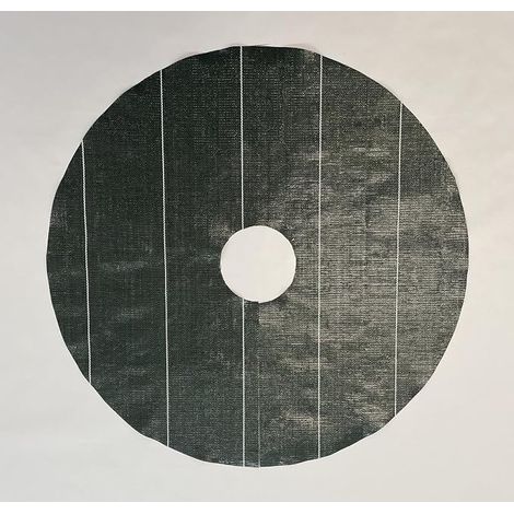 5 disques en toile de paillage avec 10 agrafes diamètre 80 cm (1/5)