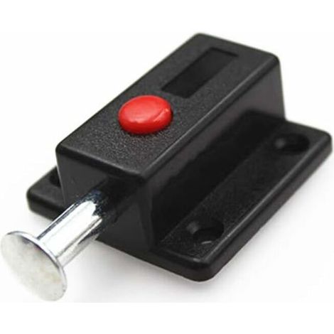 Lot de 4 boutons de porte à ressort pour fenêtre et placard, verrou de porte automatique