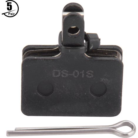 5 Paires de Plaquettes de Frein à Disque Semi-Métalliques Noires pour VTT - Accessoire Vélo (DS-01S) (1/5)
