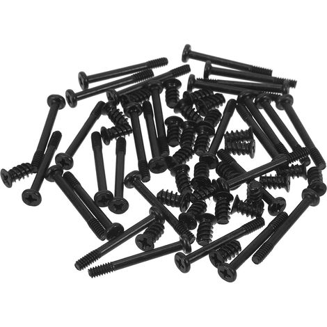 Vis Plates en Fer Adaptées Ambiance Estivale Kit de 60 pour Refroidissement Vis de Fixation Longues et Courtes pour Ventilateur de Boîtier Pc (1/5)