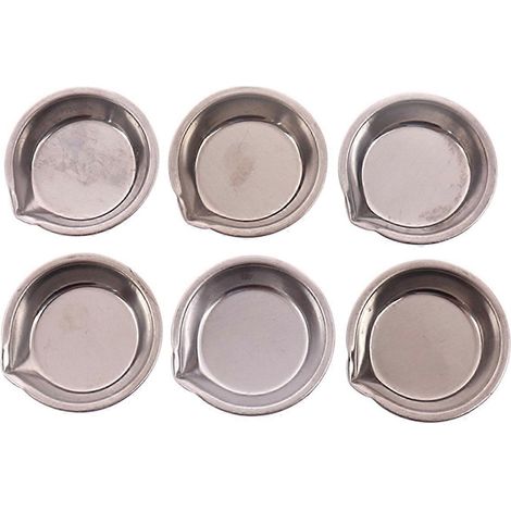 Ensemble de 6 plateaux de mélange de peinture en métal pour teintes A (1/5)